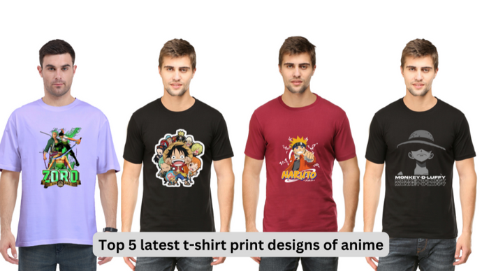 Top 5 latest t shirt print designs of anime