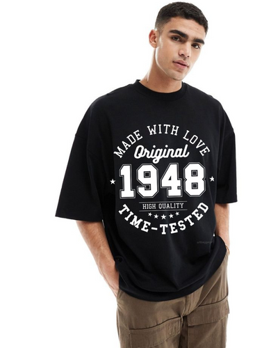 Men's Oversized 1948 Print T-shirt