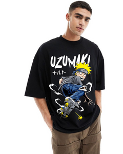 Men's Oversized Uzumaki Print t-shirt