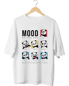 Unisex Oversized Mood of the day Print t-shirt