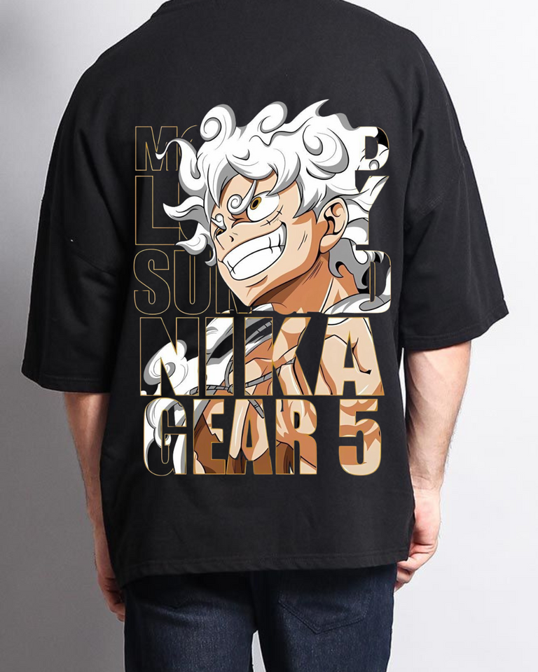 Men's Oversized Gear 5 Print T-shirt