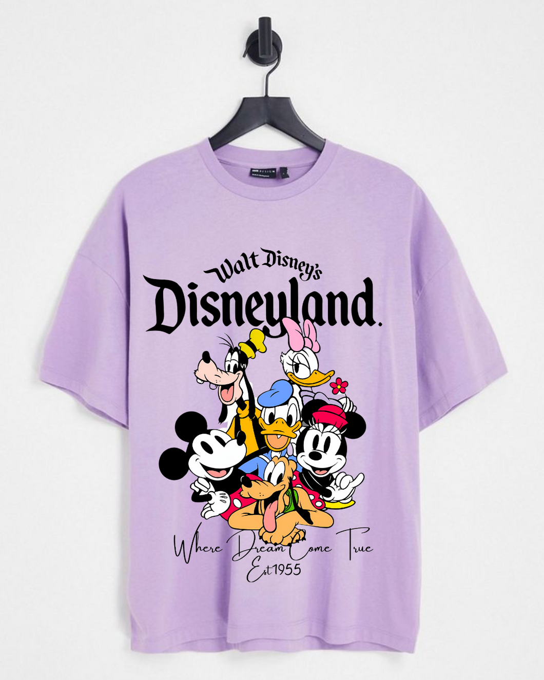 Unisex Oversized Disneyland Print t-shirt