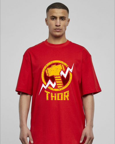 Men's Oversized Thor Print T-shirt