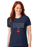 Women's Round neck Marvel with spiderman Print T-shirt