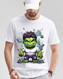 Men's Oversize Cute cartoon hulk Print T-shirt