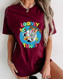 Women's Round neck Looney tunes Print T-shirt