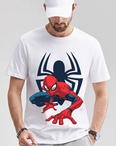 Men's Round neck Spiderman Print T-shirt