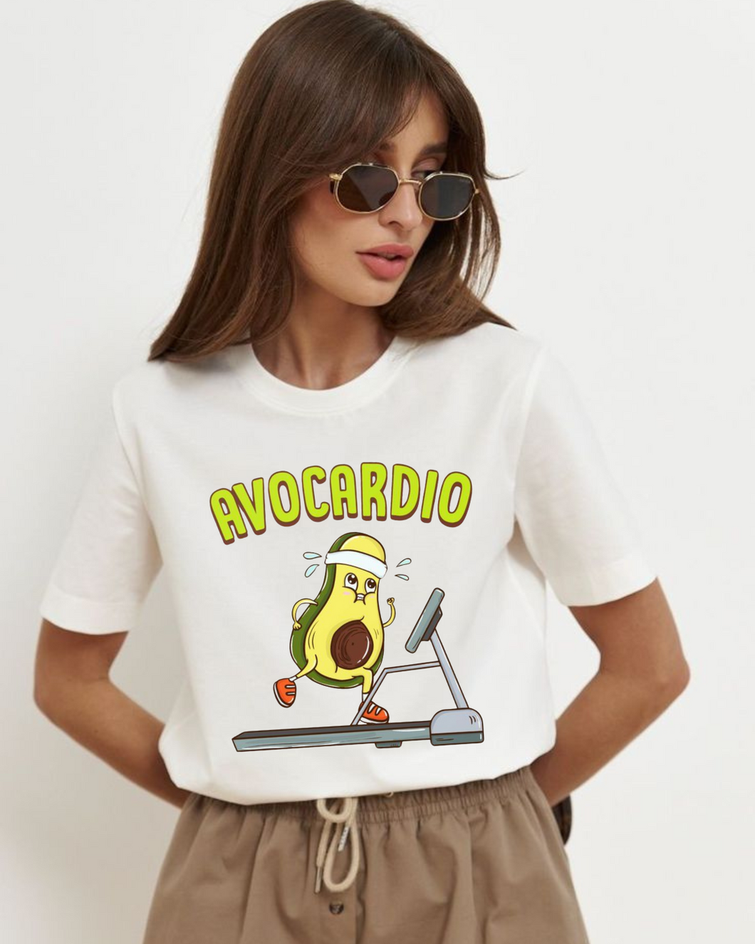 Women's Roundneck Avocardio Printed T-shirt