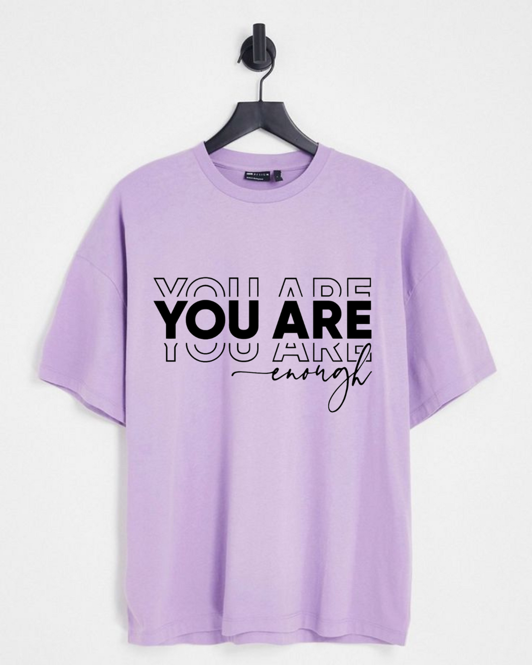 Men's Oversized You Are Enough Print Tshirt
