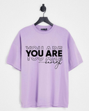 Men's Oversized You Are Enough Print Tshirt