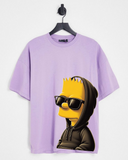 Unisex Oversized Bart simpson Print T-shirt