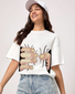 Women's Oversized squeeze me Graphic Print T-shirt