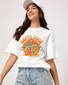 Women's Oversized Happy Hour Print T-shirt