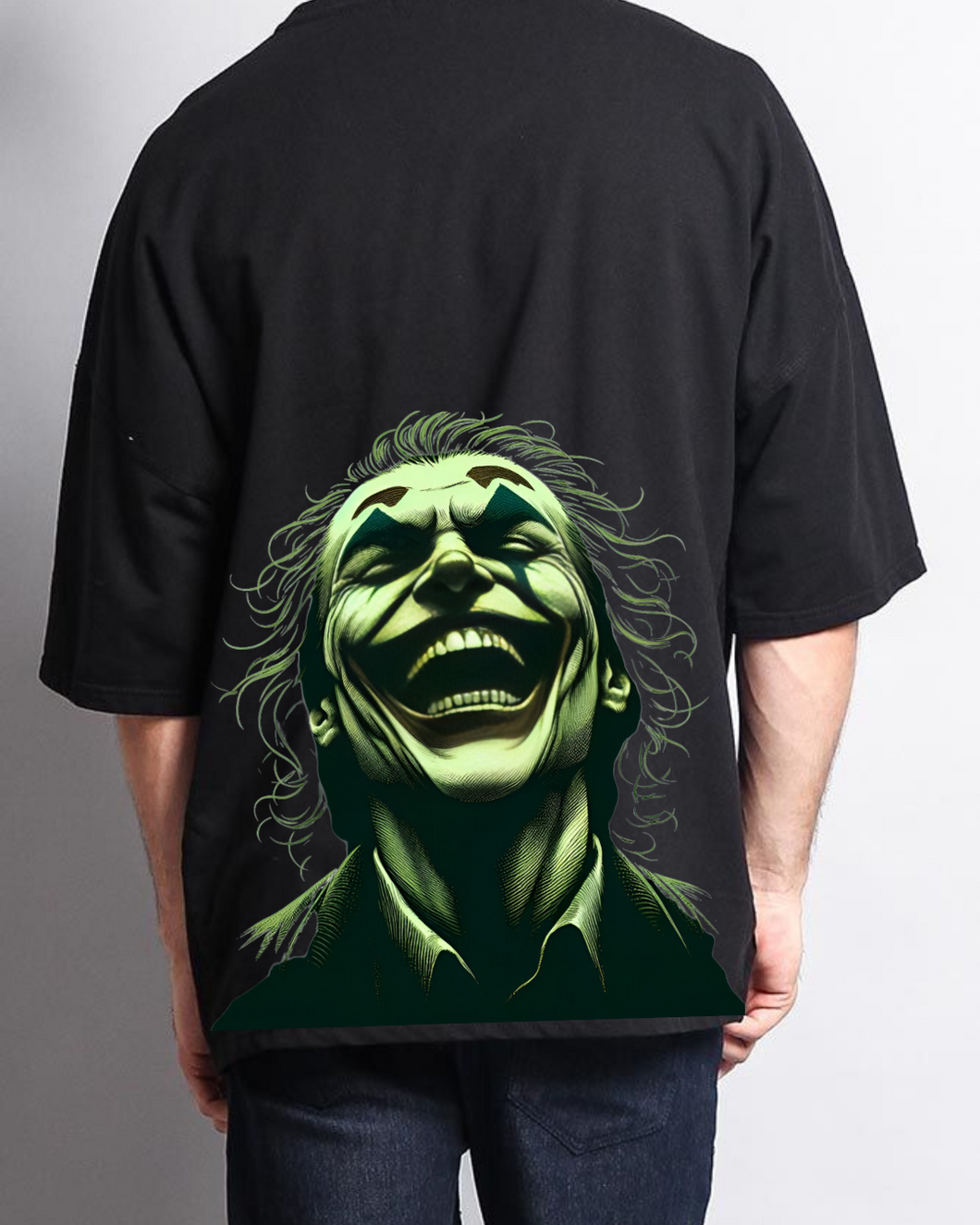 Men's Oversized Joker back Print t-shirt