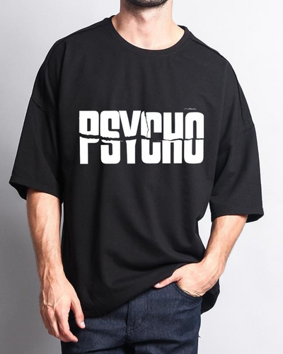 Men's Oversized Psycho Print T-shirt