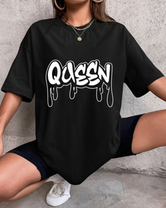 Women's Oversized Queen Print T-shirt