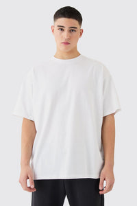 Men's Oversized Plain White T-shirt